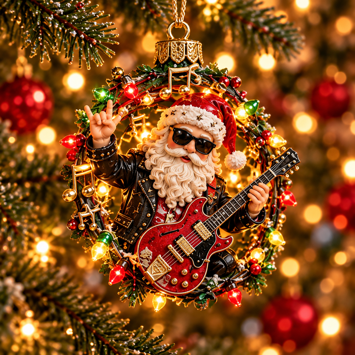 🎄✨ Christmas Worlds Collection – Skiing, Cardinal, Western, Rock Santa & Nativity 3D Tree Ornaments 🎁