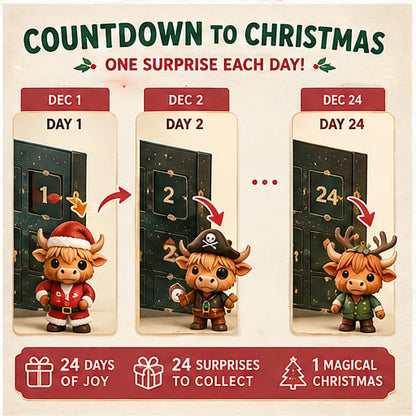 🔥Last Day 49% OFF - 🐂🎁2026 Highland Cow Advent Calendar(📦Buy 2 Free Shipping)