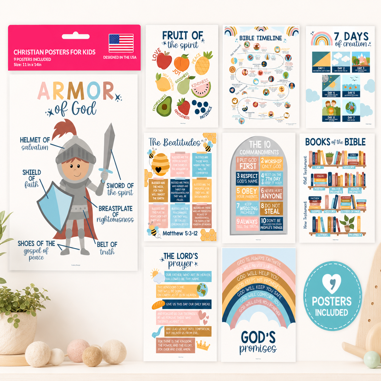 Ultimate Preschool Learning Poster Kit for Early Education