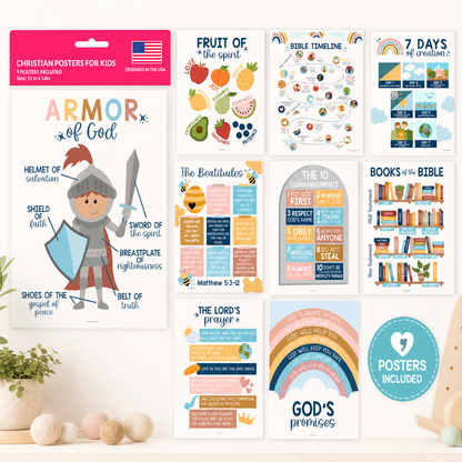 Ultimate Preschool Learning Poster Kit for Early Education