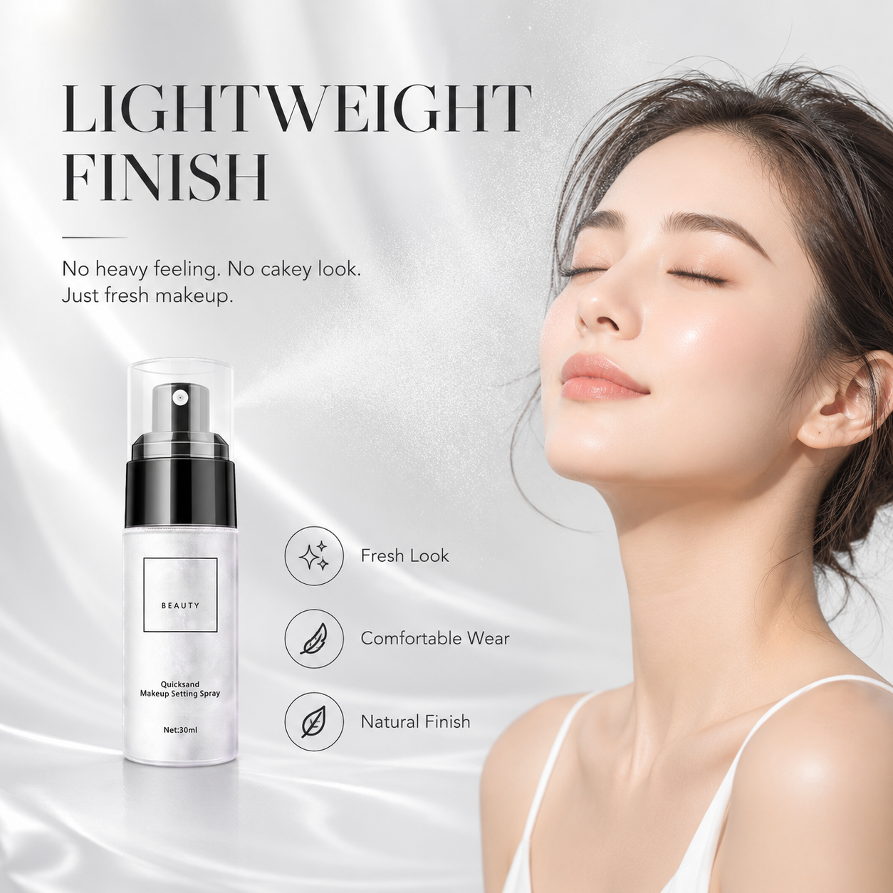 Waterproof Matte Setting Spray Keep Your Makeup Fresh, Flawless & Shine-Free All Day