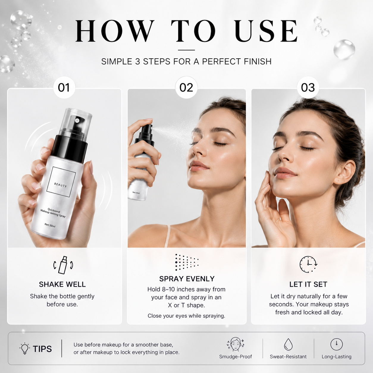 Waterproof Matte Setting Spray Keep Your Makeup Fresh, Flawless & Shine-Free All Day