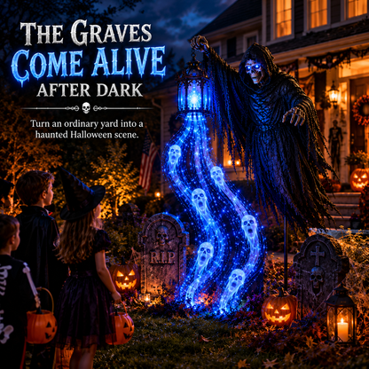 💀Today 70% OFF💀Halloween Soul Harvester Animated Garden Light🏚️