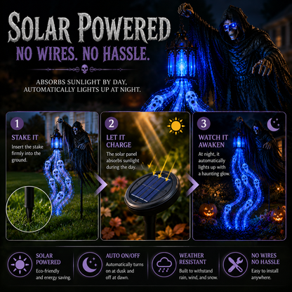 💀Today 70% OFF💀Halloween Soul Harvester Animated Garden Light🏚️