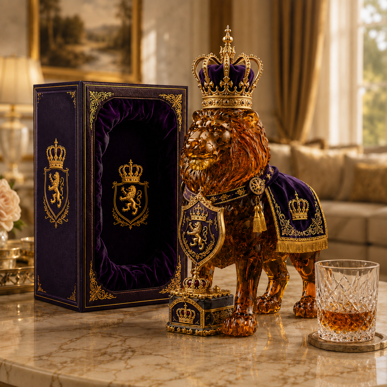 👑  Lion Whiskey Bottle – 87th Anniversary Limited Edition