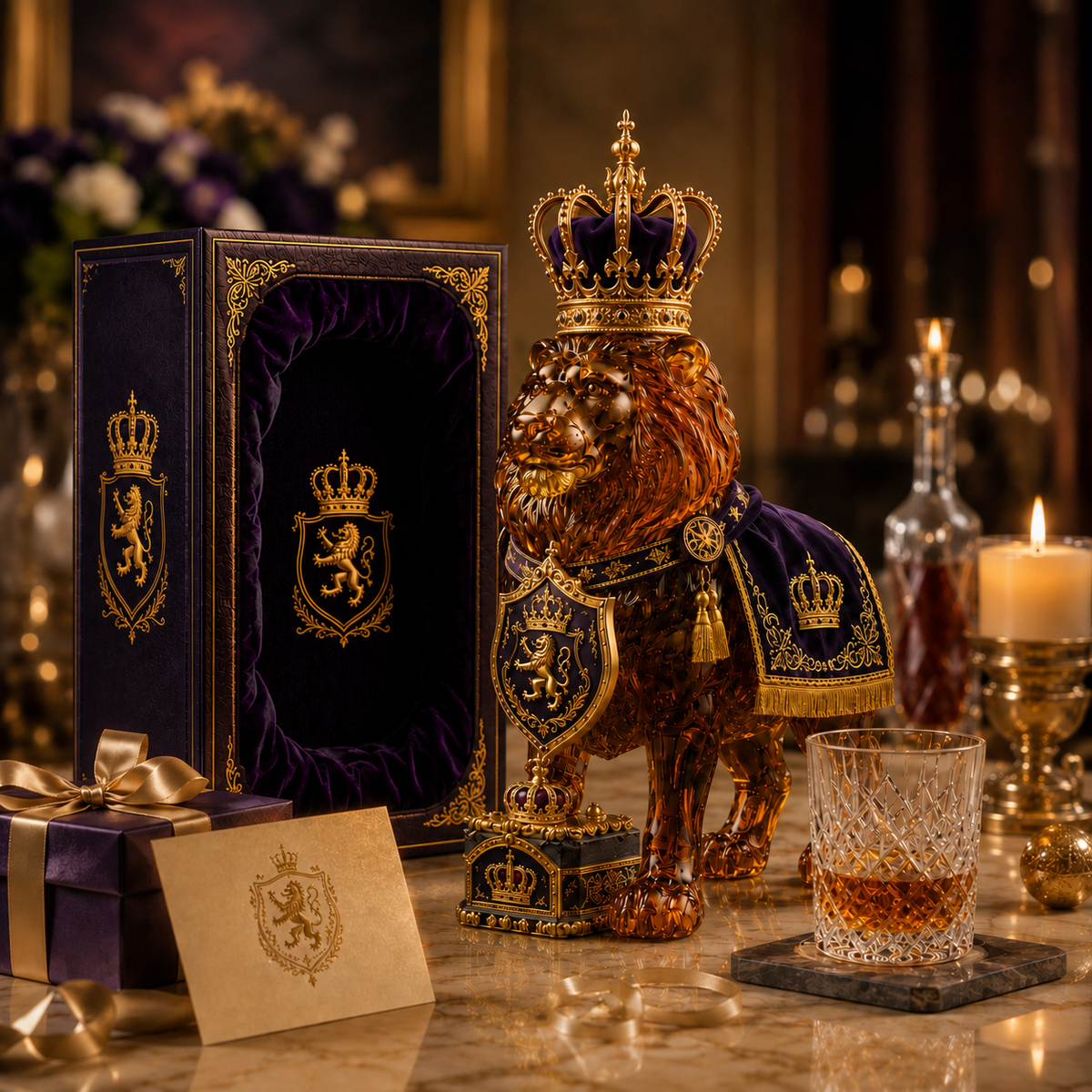 👑  Lion Whiskey Bottle – 87th Anniversary Limited Edition