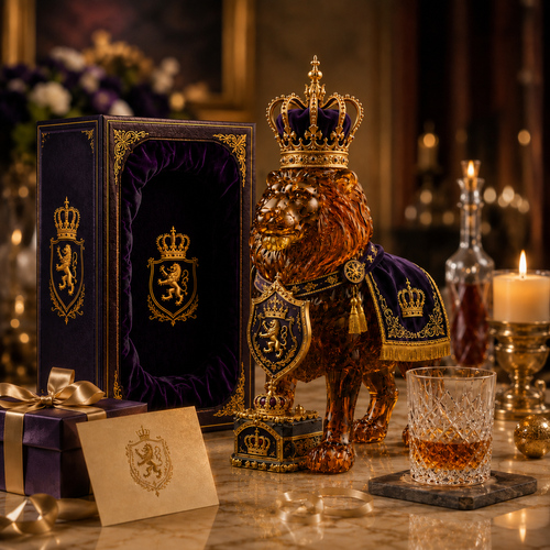 👑  Lion Whiskey Bottle – 87th Anniversary Limited Edition