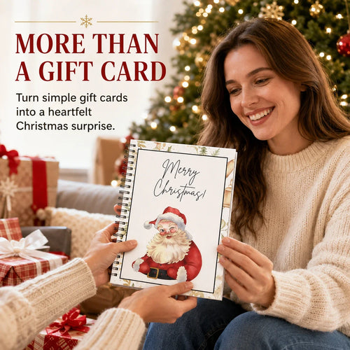 🔥Last Day 50% OFF🎄 Christmas Gift Card Book – Personalized Holiday Gift