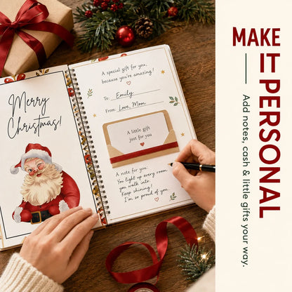 🔥Last Day 50% OFF🎄 Christmas Gift Card Book – Personalized Holiday Gift