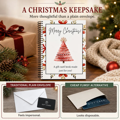 🔥Last Day 50% OFF🎄 Christmas Gift Card Book – Personalized Holiday Gift