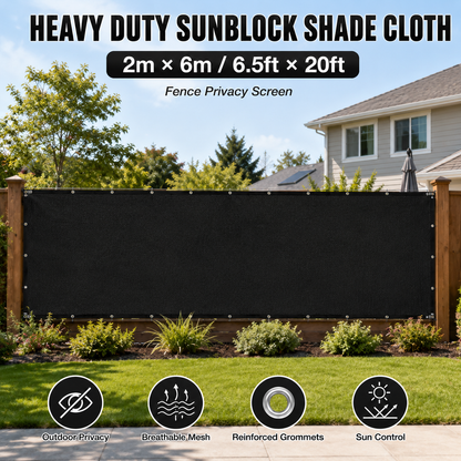 Heavy Duty Sunblock Shade Cloth for Patios, Gardens & Driveways