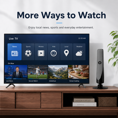 ⚡️ HD TV Antenna – No Subscription, Easy Setup