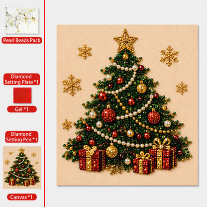 🧘Relaxing & Beginner-Friendly - 🎨💎DIY Christmas Pearl Diamond Art Kit
