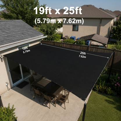 Heavy Duty Sunblock Shade Cloth for Patios, Gardens & Driveways