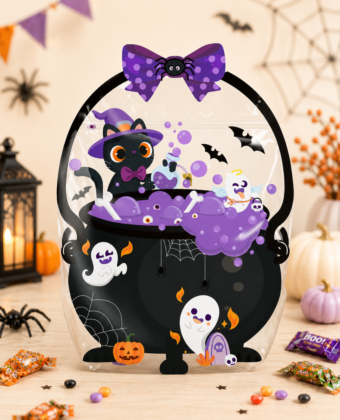 50Pcs Black Cat Ghost