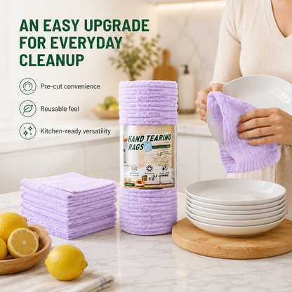 🧽 Reusable Tear-Off Cleaning Cloth Roll | Multipurpose Washable Kitchen & Home Towels