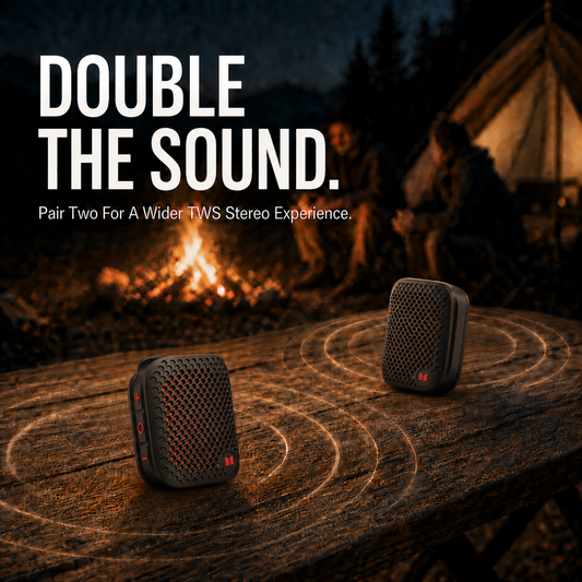 🔊 Wearable Magnetic Clip-On Bluetooth Speaker – Ultra-Light, IPX7 Waterproof & TWS Stereo