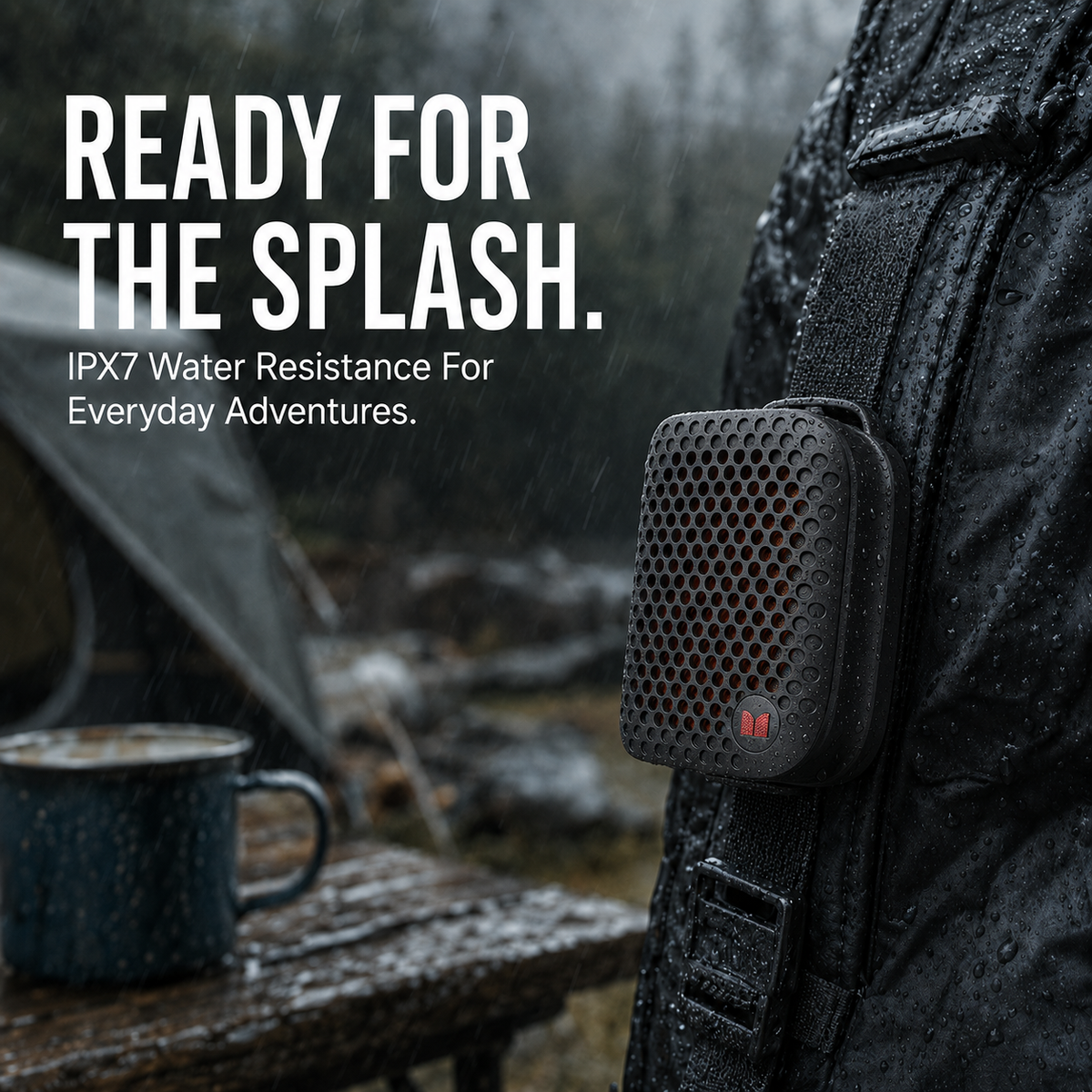 🔊 Wearable Magnetic Clip-On Bluetooth Speaker – Ultra-Light, IPX7 Waterproof & TWS Stereo