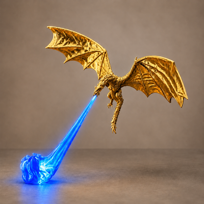 🎃Halloween Special Offer🐉Dragon Breath LED Display Lamp – Fire & Ice Fantasy Dragon Decor