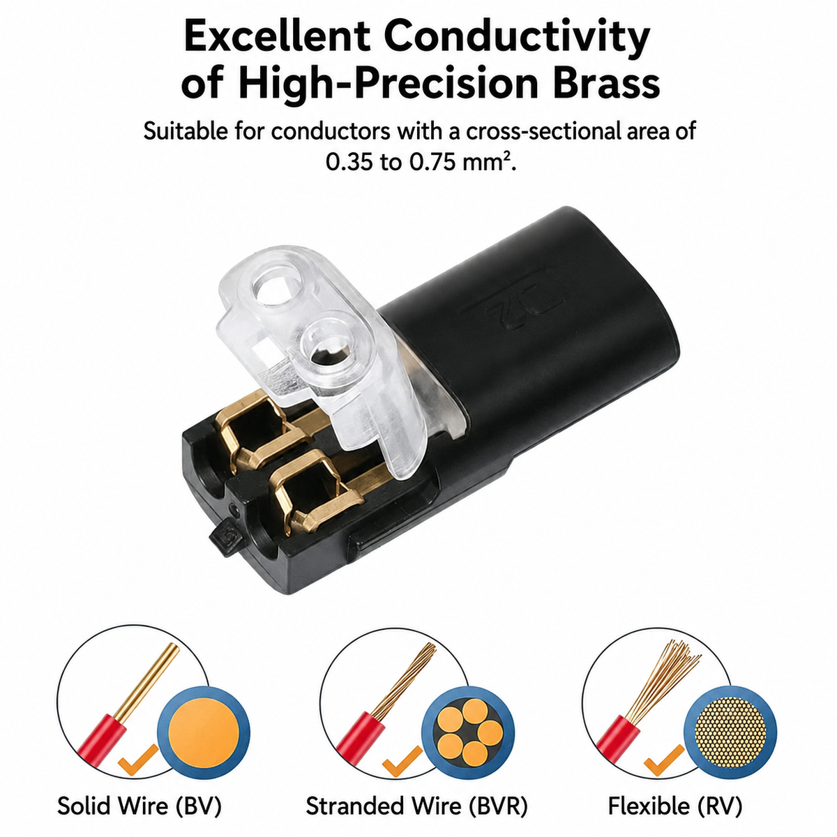 🏆 Over 80,000 sold! ⚡Double-wire Push-in Connector with Locking Buckle