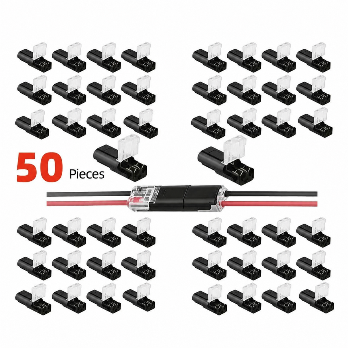 🏆 Over 80,000 sold! ⚡Double-wire Push-in Connector with Locking Buckle