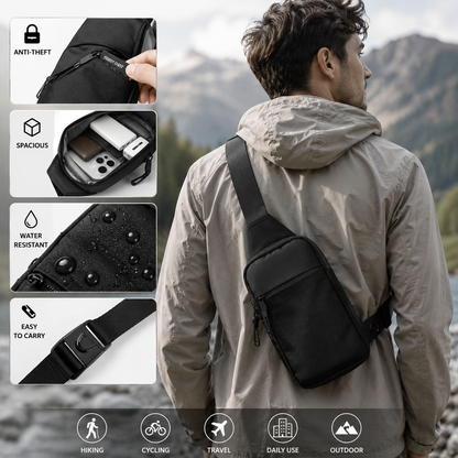 Anti-Theft Crossbody Sling Bag – Lightweight Secure Travel & Everyday Shoulder Pack