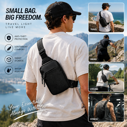 Anti-Theft Crossbody Sling Bag – Lightweight Secure Travel & Everyday Shoulder Pack