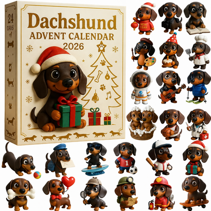 🔥Last Day 50% OFF 🎄🐾 2026 Dachshund Advent Calendar 🐶✨