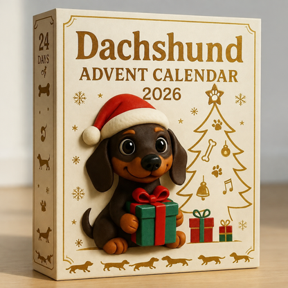 🔥Last Day 50% OFF 🎄🐾 2026 Dachshund Advent Calendar 🐶✨