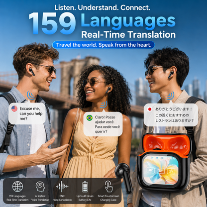 🔥LAST DAY 50% OFF 🌎2026 New Bluetooth Wireless Noise-Canceling Translation Earbuds