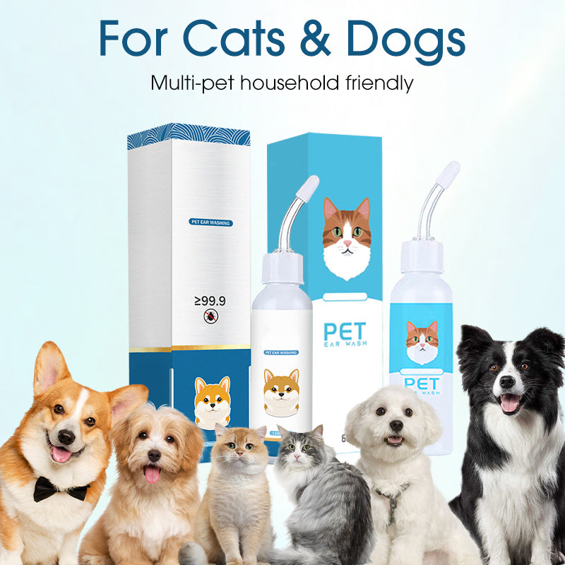 🐶🐱 Pet Ear Cleaner – Gentle Ear Cleaning & Itch Relief for Dogs & Cats