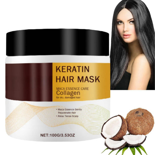 💁‍♀️ Herbal Collagen Hair Revival Mask – Nourish, Repair & Revive Dry, Damaged Hair ✨