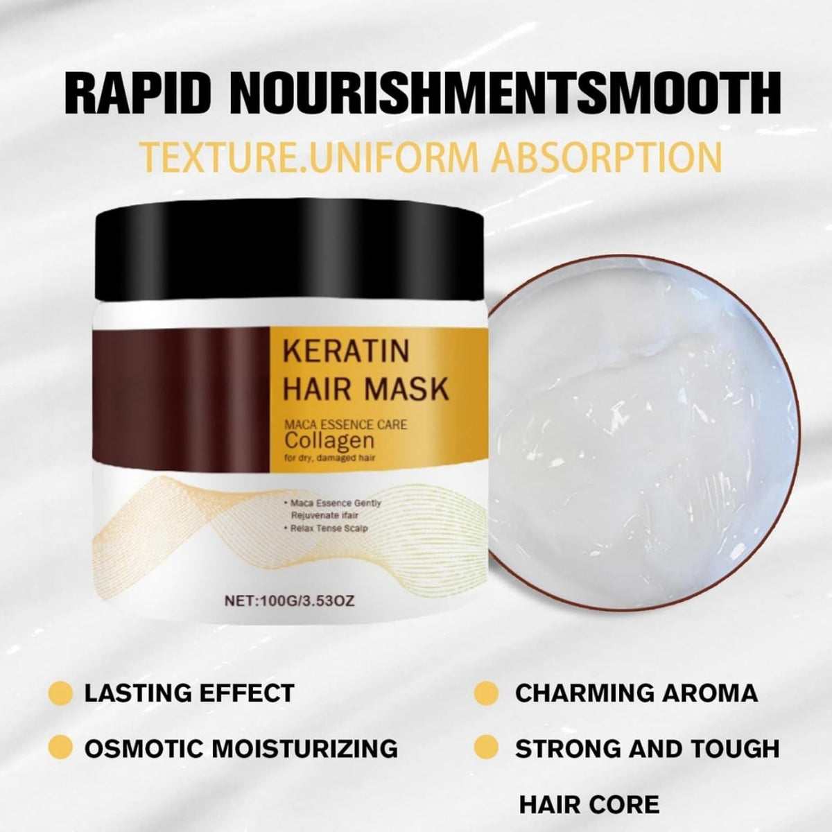 💁‍♀️ Herbal Collagen Hair Revival Mask – Nourish, Repair & Revive Dry, Damaged Hair ✨