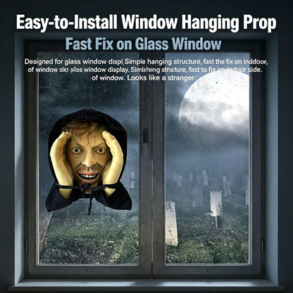 🔥Last Day 50% OFF👻Creepy Peeping‑Tom Window Hanger｜Scary Halloween Prank Decor😱