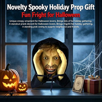 🔥Last Day 50% OFF👻Creepy Peeping‑Tom Window Hanger｜Scary Halloween Prank Decor😱