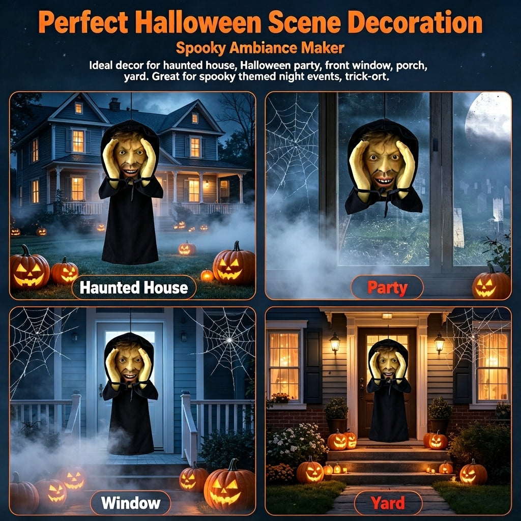 🔥Last Day 50% OFF👻Creepy Peeping‑Tom Window Hanger｜Scary Halloween Prank Decor😱