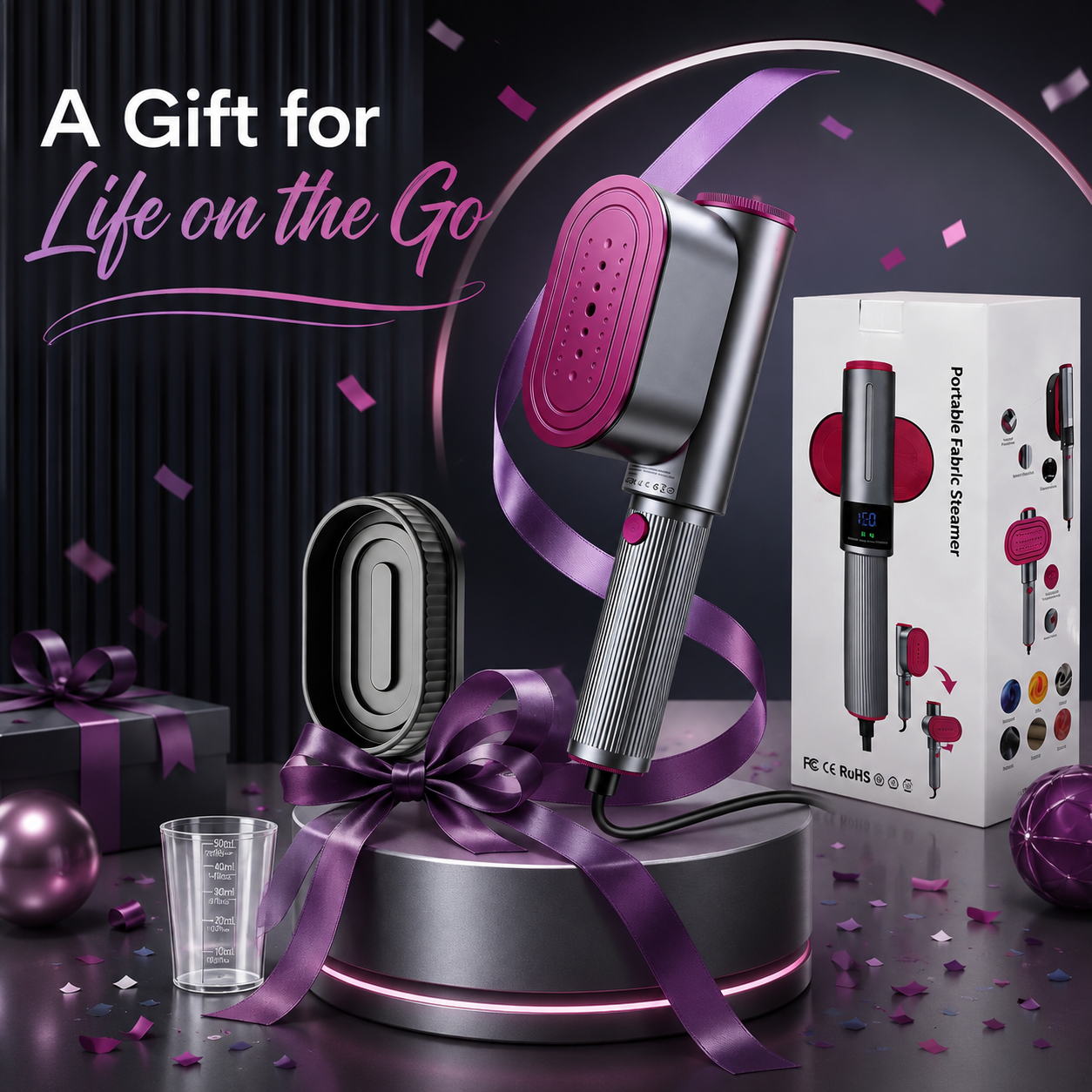 2-in-1 Portable Steam Iron & Garment Steamer – Compact, Powerful & Travel-Friendly