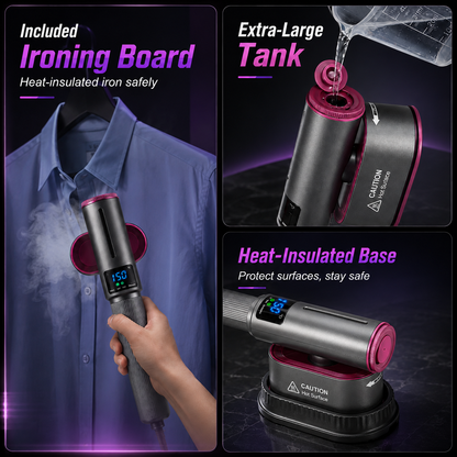 2-in-1 Portable Steam Iron & Garment Steamer – Compact, Powerful & Travel-Friendly
