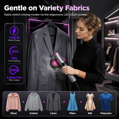 2-in-1 Portable Steam Iron & Garment Steamer – Compact, Powerful & Travel-Friendly
