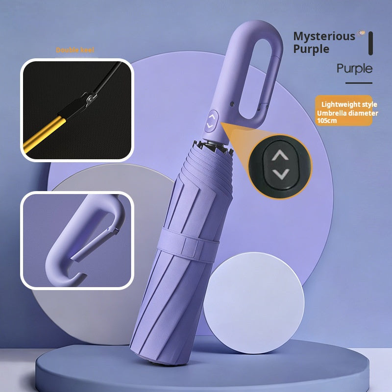 ☔ Automatic Windproof Umbrella – One-Click Open & Close | Compact & Waterproof