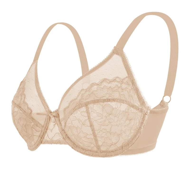 🔥Buy 2 Get 1 Free🔥Full Coverage Lace Minimizer Bra - Petal