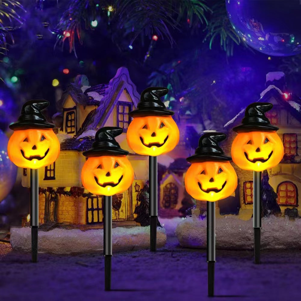 🎃 Solar Halloween Pathway Lights – Pumpkin, Ghost & Eyeball Garden Stakes