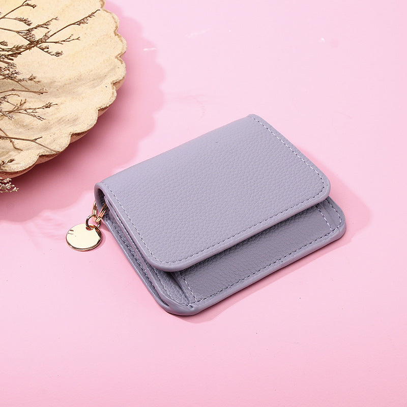 🌹Short Wallets for Women – Fashionable Card Holder with Key Ring & Coin Purse
