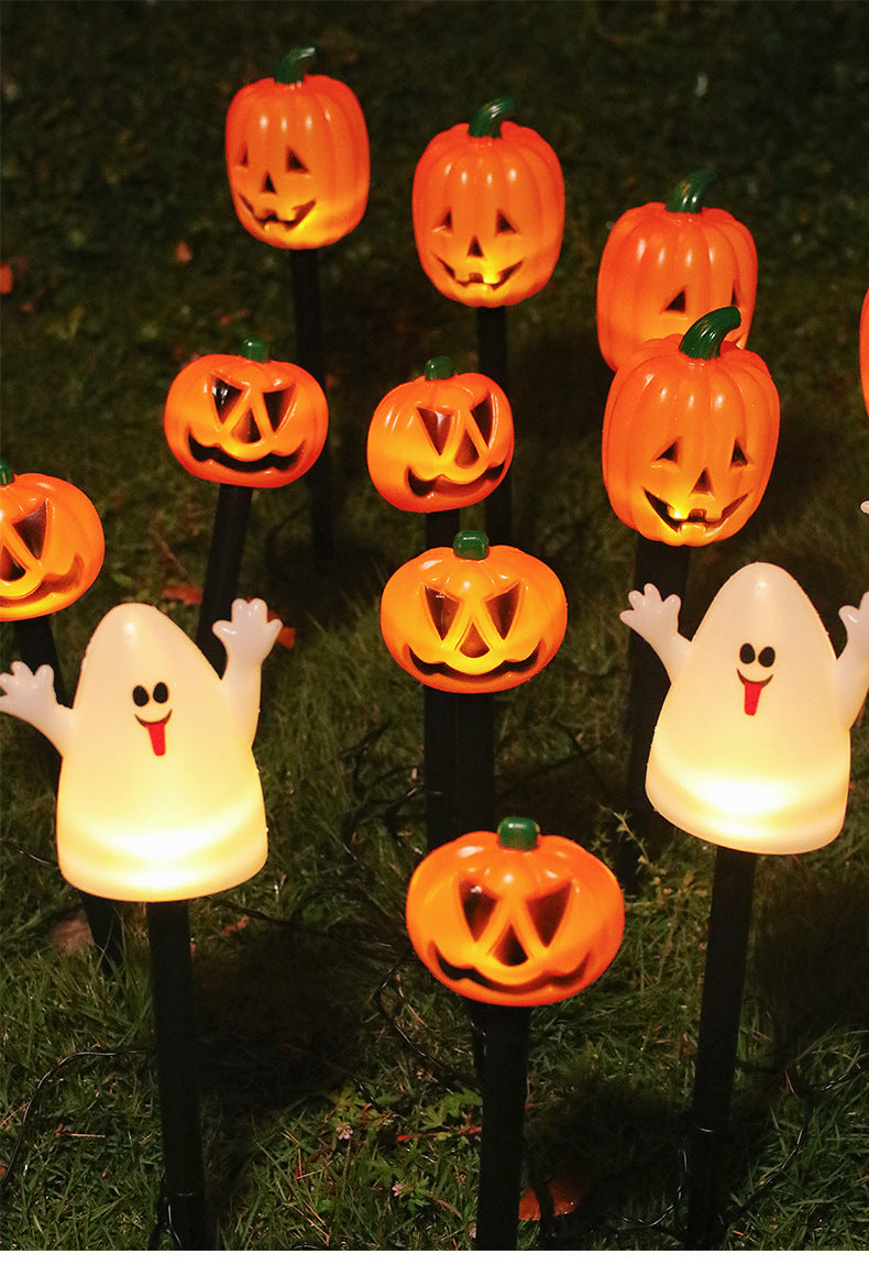 🎃 Solar Halloween Pathway Lights – Pumpkin, Ghost & Eyeball Garden Stakes
