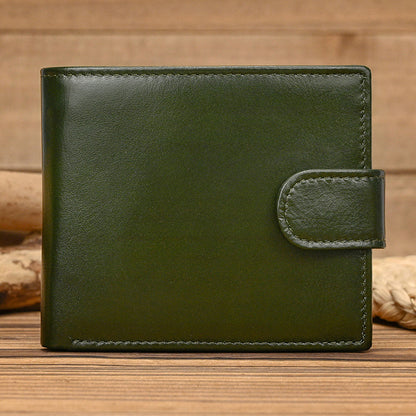 💼Top-Grain Leather Wallet for Men & Women – Bi-Fold / Tri-Fold with Coin Pocket & Multiple Card Slots