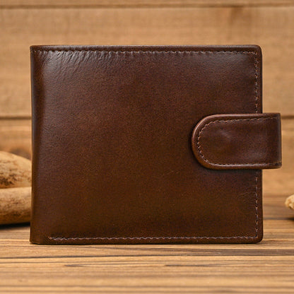 💼Top-Grain Leather Wallet for Men & Women – Bi-Fold / Tri-Fold with Coin Pocket & Multiple Card Slots