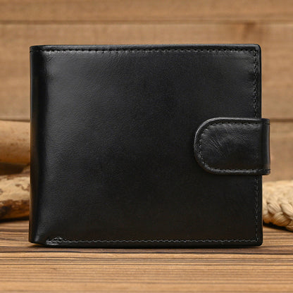 💼Top-Grain Leather Wallet for Men & Women – Bi-Fold / Tri-Fold with Coin Pocket & Multiple Card Slots