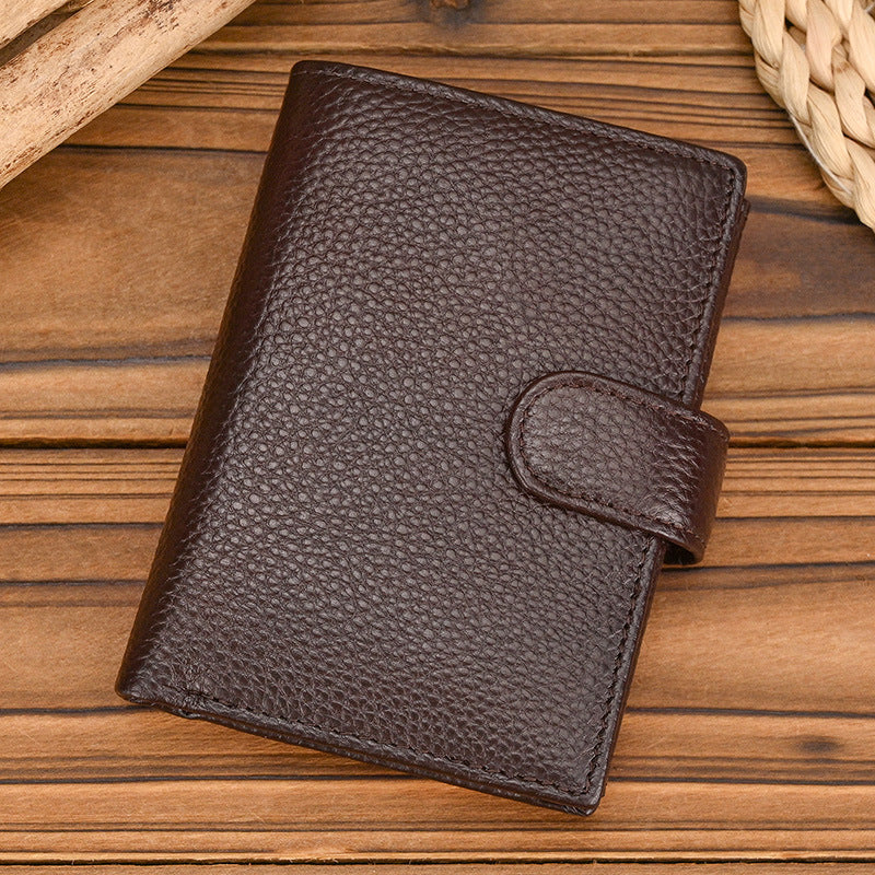 💼Top-Grain Leather Wallet for Men & Women – Bi-Fold / Tri-Fold with Coin Pocket & Multiple Card Slots