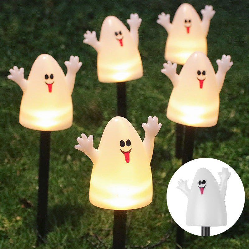 🎃 Solar Halloween Pathway Lights – Pumpkin, Ghost & Eyeball Garden Stakes