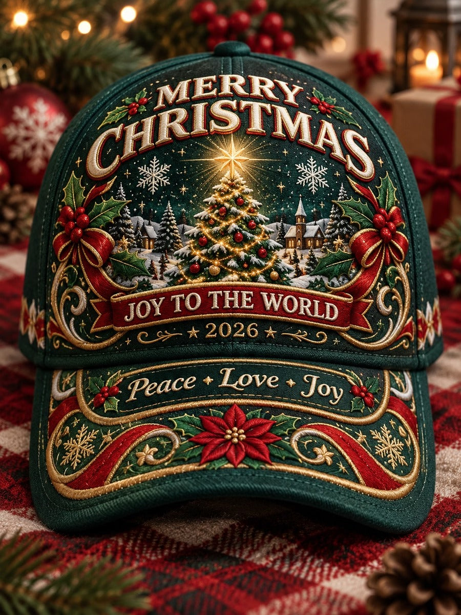 Christmas Art Vintage Casual Baseball Cap